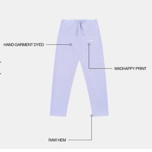 Madhappy Universal Sweatpants Cotton French Terry XS Amethyst Lavender Purple